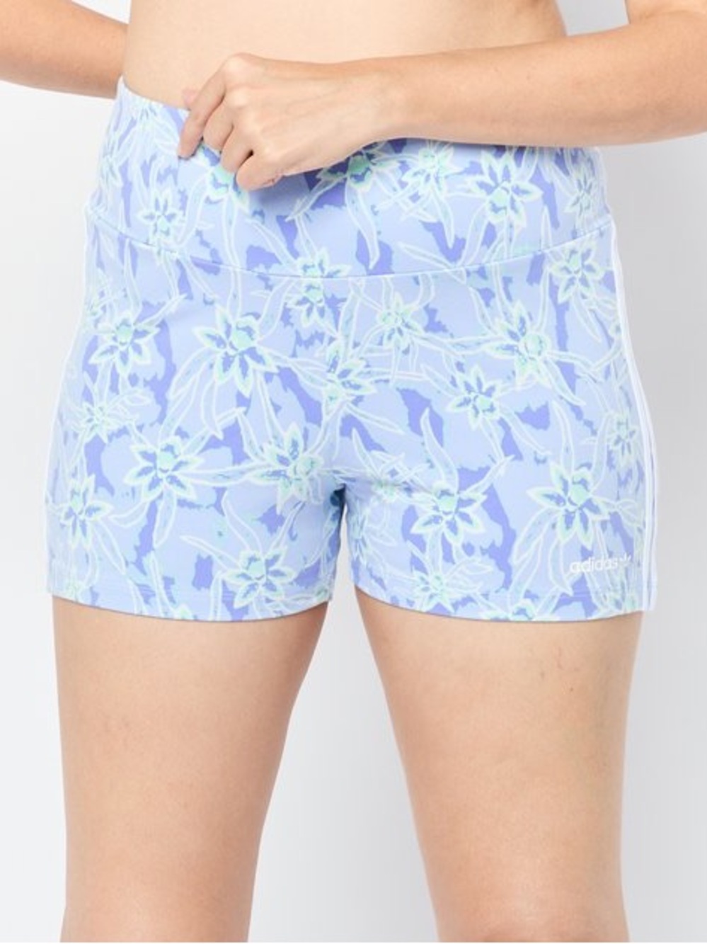 Adidas Originals Island Club Blue Floral Shorts